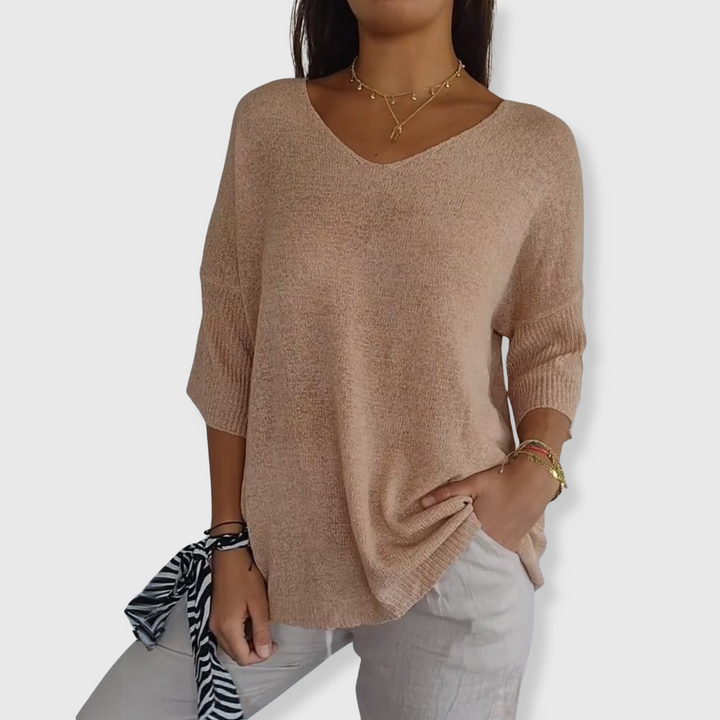 Celia | Atmungsaktives Baumwoll-Top