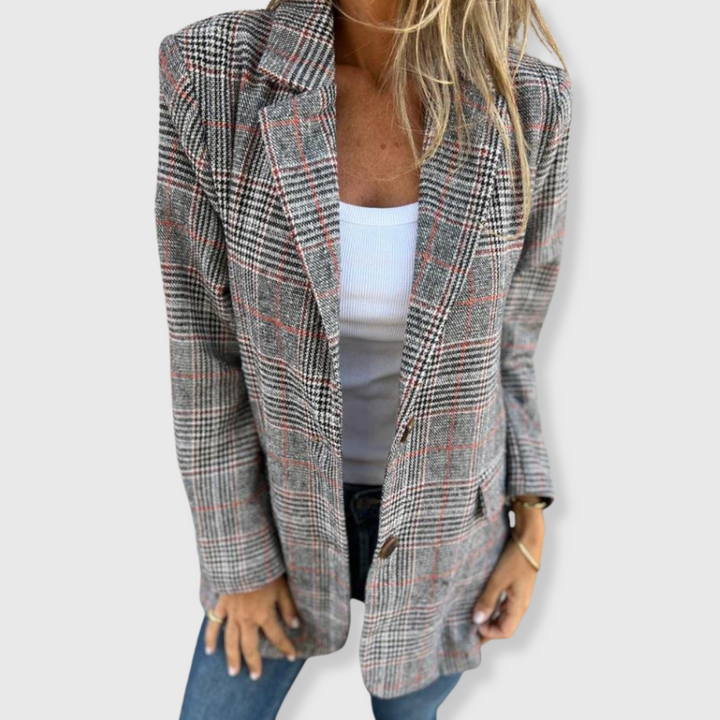 Alena | Eleganter Blazer mit Karomuster