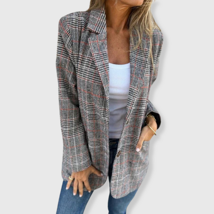 Alena | Eleganter Blazer mit Karomuster
