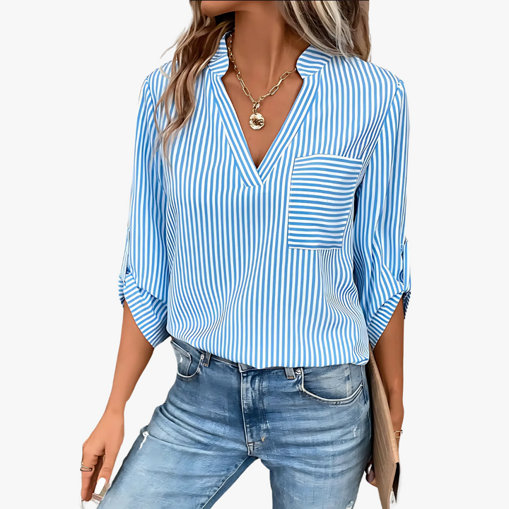 Klara | Gestreifte Bluse aus hochwertigem Material
