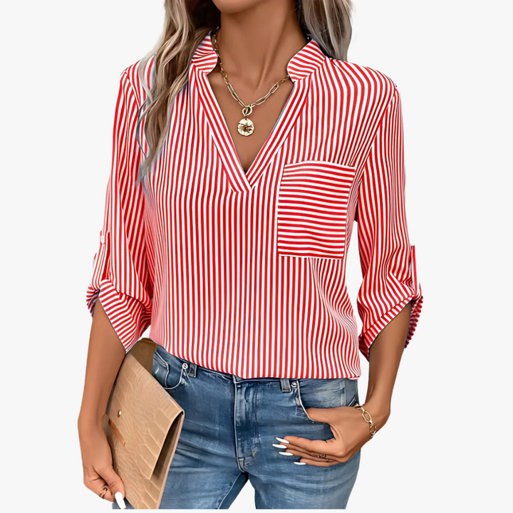 Klara | Gestreifte Bluse aus hochwertigem Material