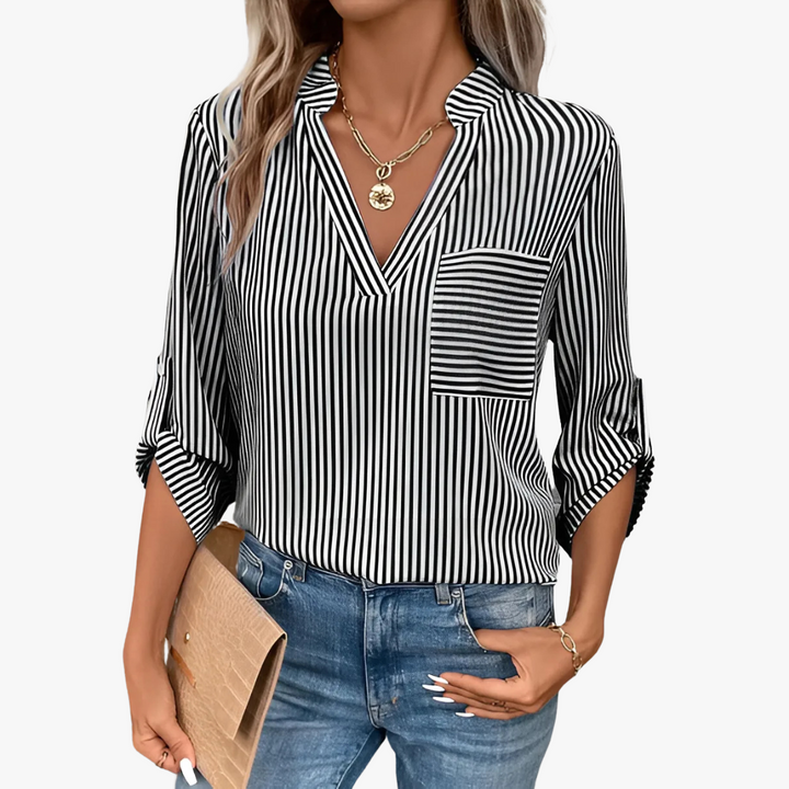 Klara | Gestreifte Bluse aus hochwertigem Material