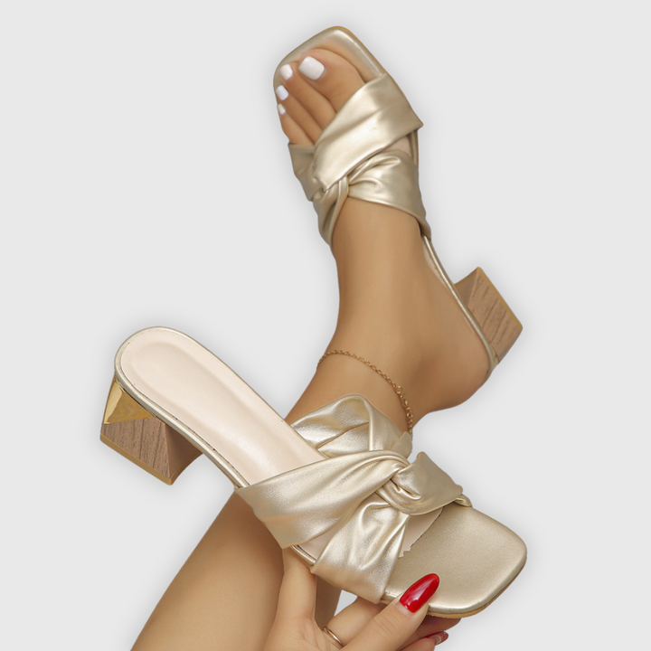 Alba | Premium-Sandalette aus Satin Handgefertigt