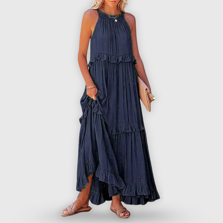 Fiona | Langes Kleid handgefertigt