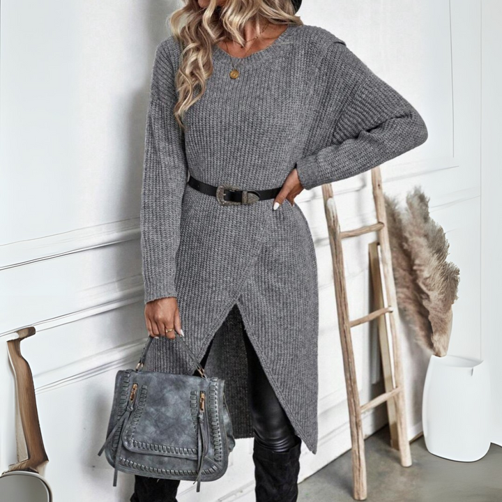 Arabella | Eleganter asymmetrischer Strickblazer