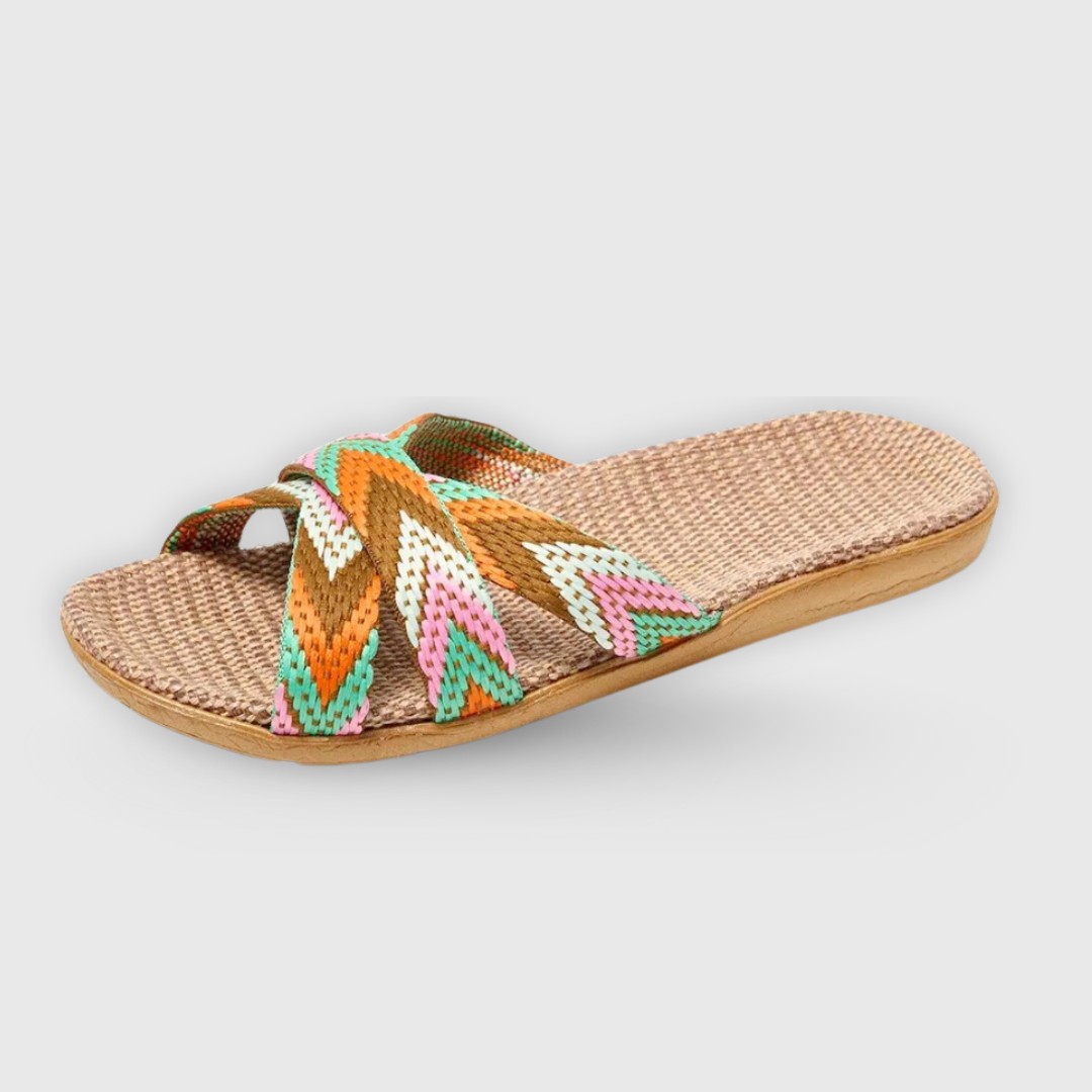 Naomi | Bambus-Strandpantoletten