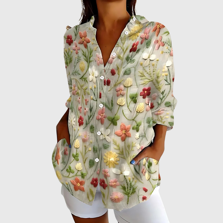Sofia | Handgefertigte Premium-Bluse für den Sommer