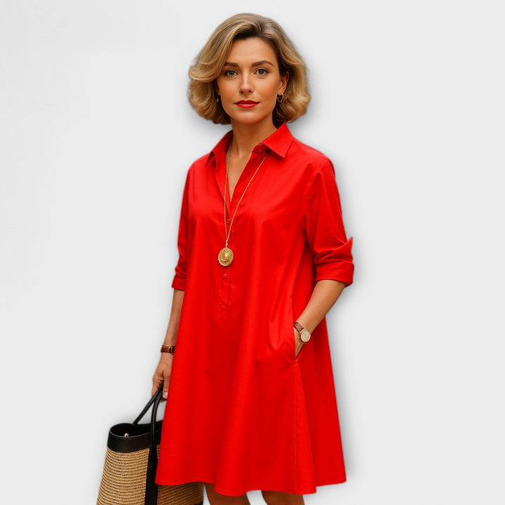 Jolanda | Handgenähtes Premium-Hemdkleid