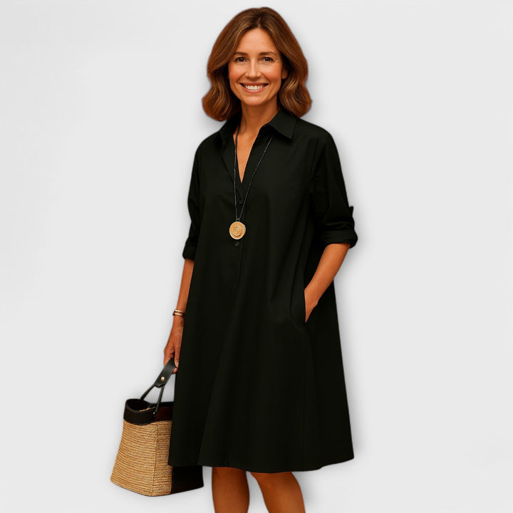 Jolanda | Handgenähtes Premium-Hemdkleid
