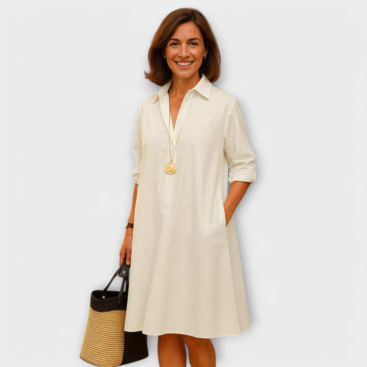 Jolanda | Handgenähtes Premium-Hemdkleid