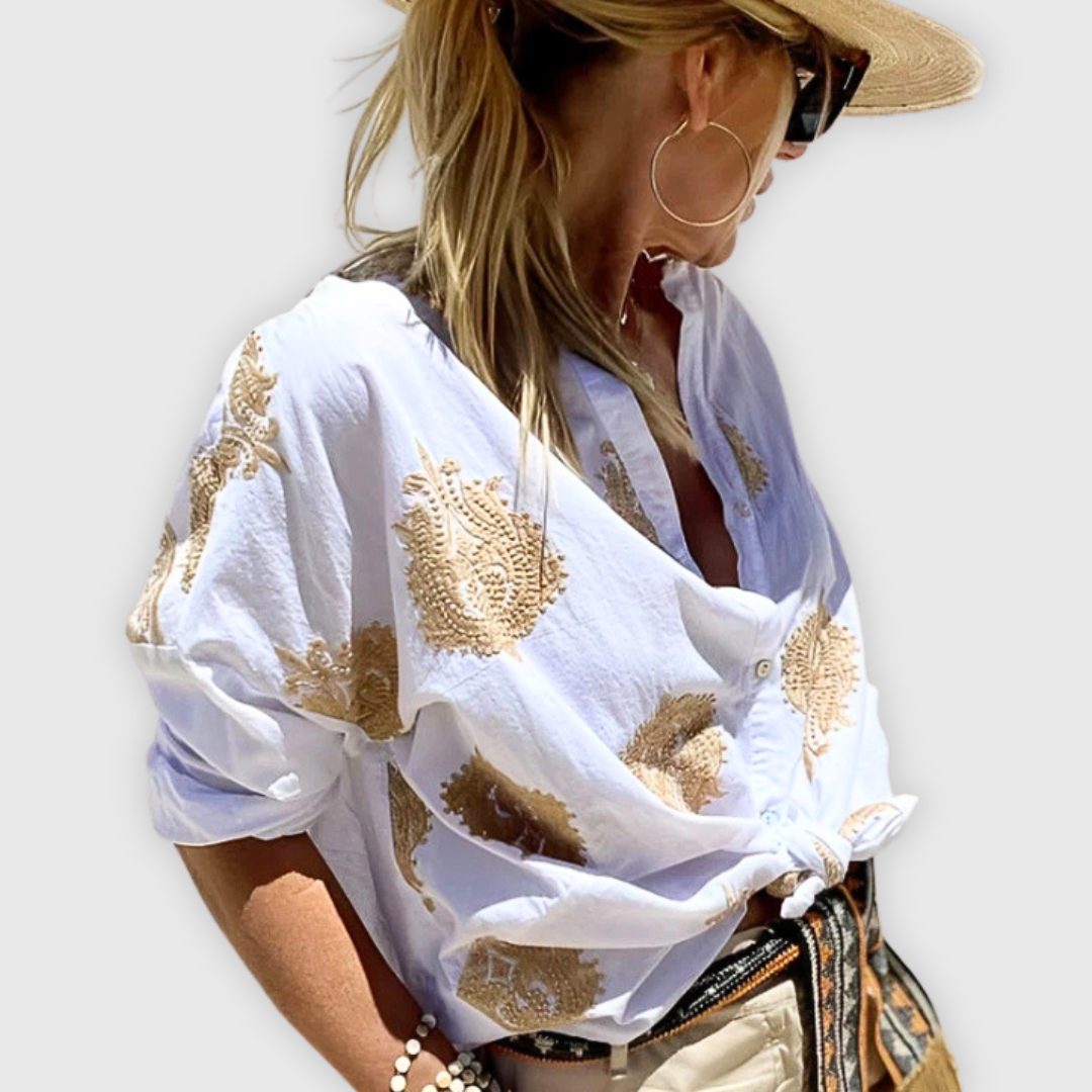 Marzia | Handgefertigte Bluse – leicht und elegant
