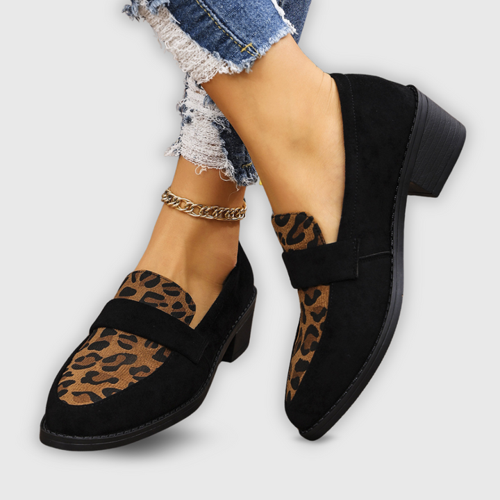 Raffaella | Handgefertigte Premium-Loafer im Animal-Look
