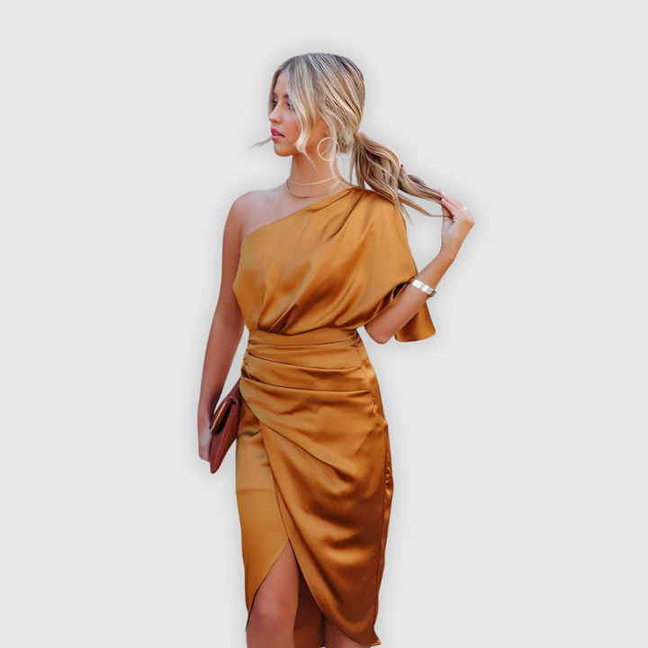 Dahlie | Elegantes asymmetrisches Kleid