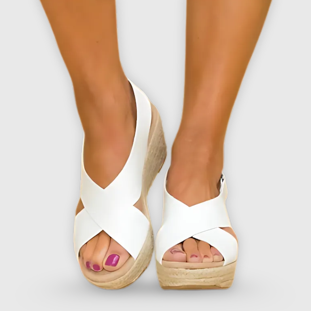 Doriana | Handgefertigte Sommer-Wedges mit Komfortsohle