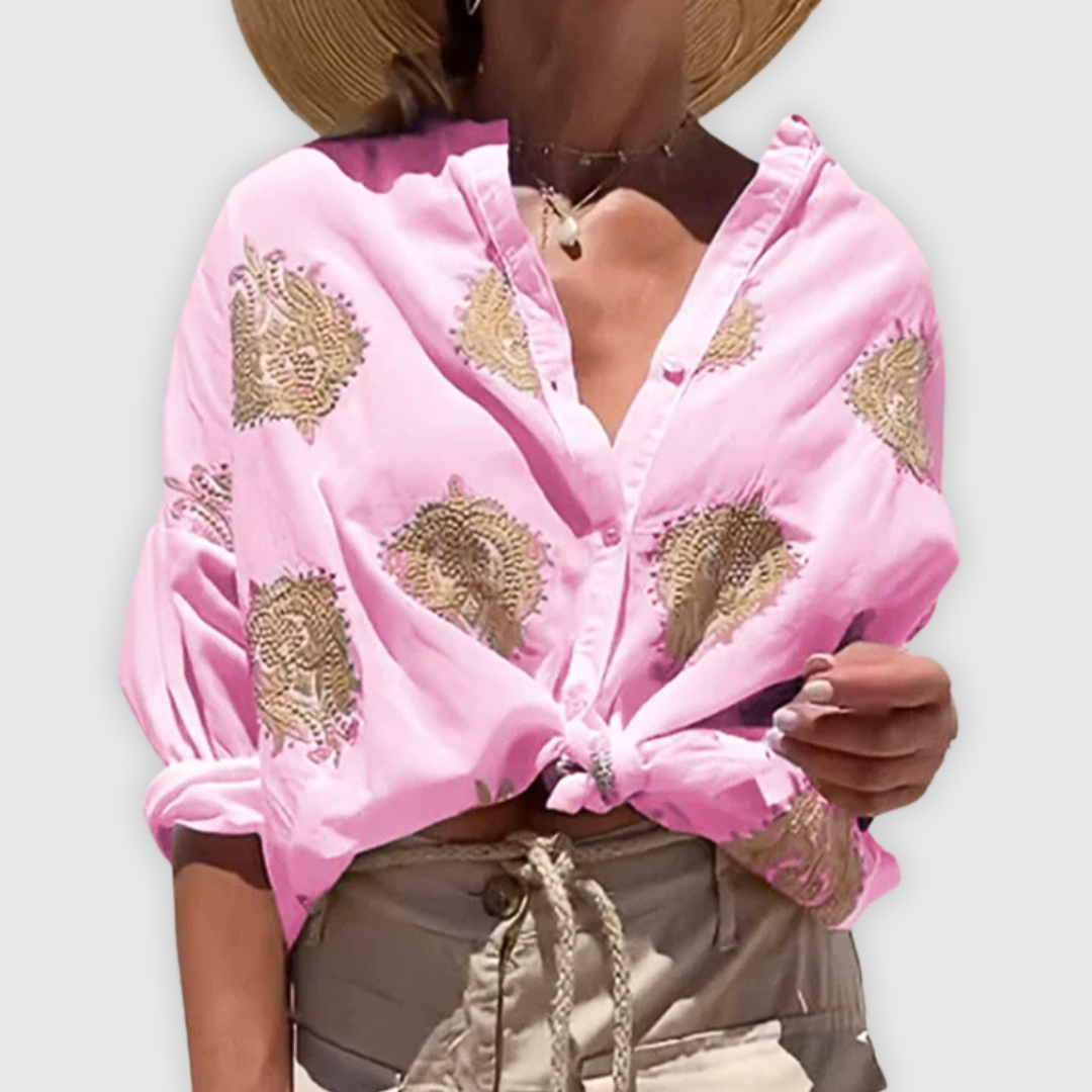 Marzia | Handgefertigte Bluse – leicht und elegant