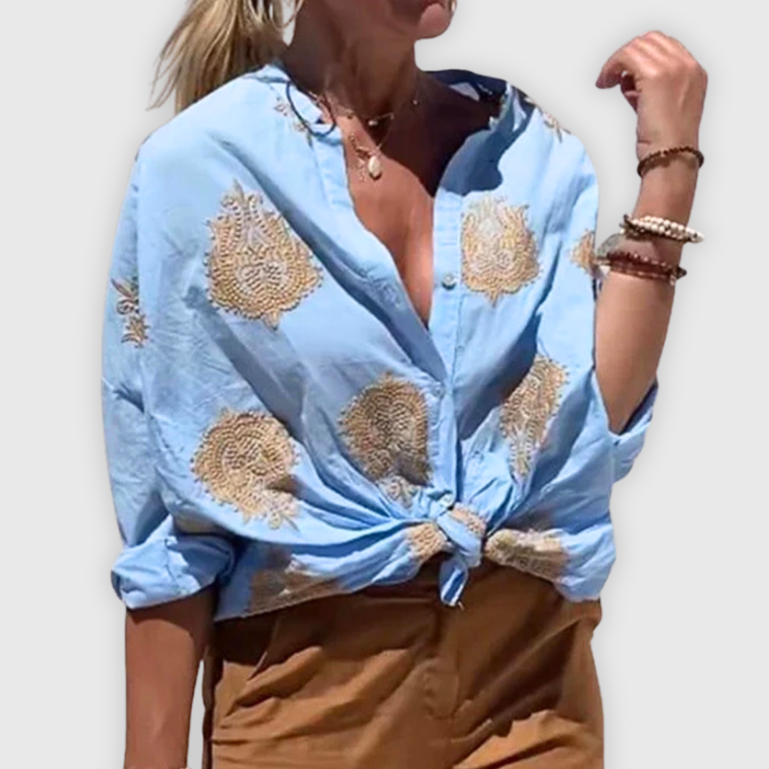 Marzia | Handgefertigte Bluse – leicht und elegant