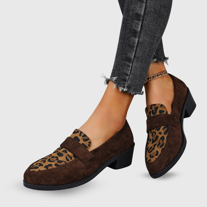 Raffaella | Handgefertigte Premium-Loafer im Animal-Look