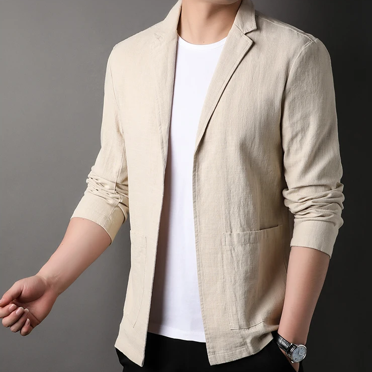 Lightweight Linen Blend Blazer