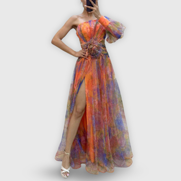 Nina | Stilvolles Blumenkleid
