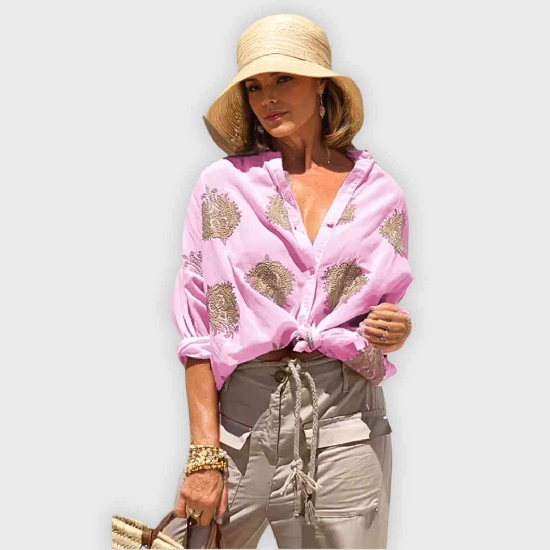Marzia | Handgefertigte Bluse – leicht und elegant
