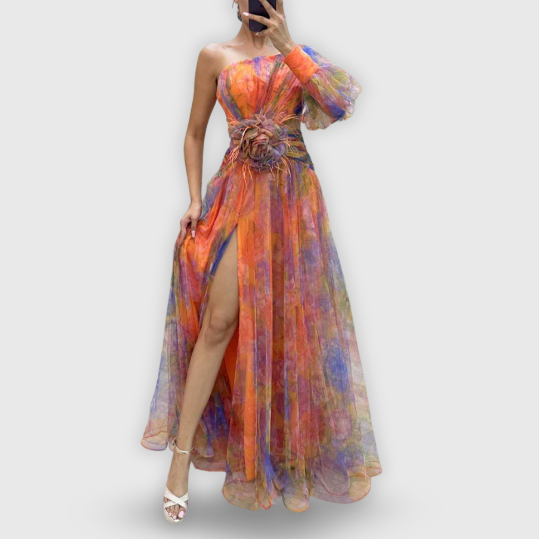 Nina | Stilvolles Blumenkleid