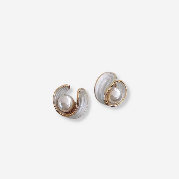 Isabelle | Luxuriöse Opal-Ohrringe mit edlem Weißglanz