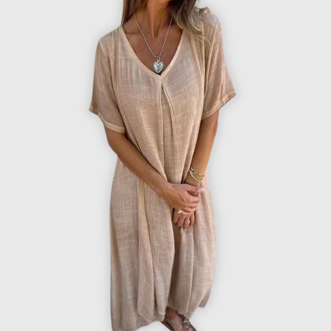 Libera | Leichtes langes Kleid Handgefertigt