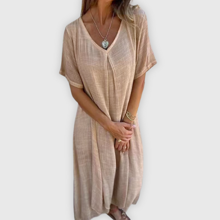 Libera | Leichtes langes Kleid Handgefertigt