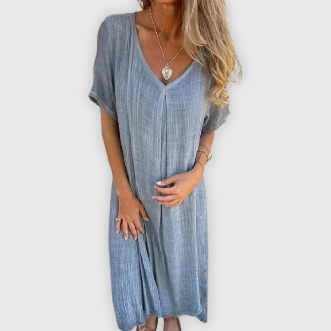 Libera | Leichtes langes Kleid Handgefertigt