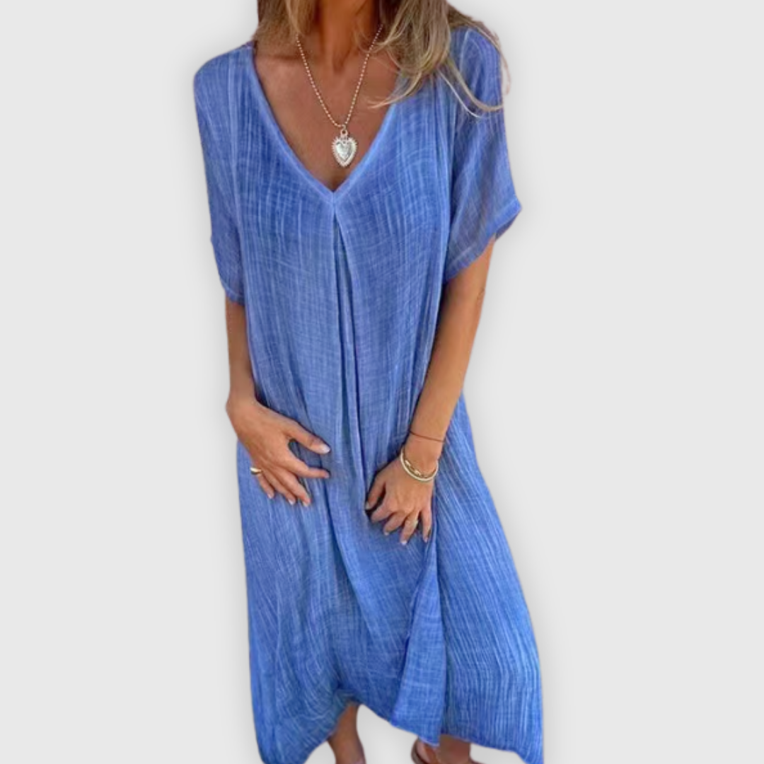 Libera | Leichtes langes Kleid Handgefertigt