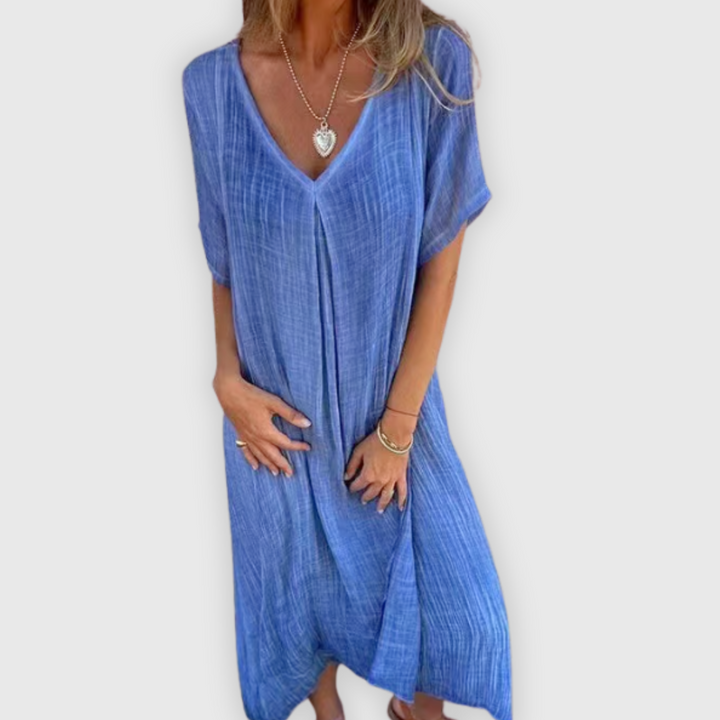 Libera | Leichtes langes Kleid Handgefertigt