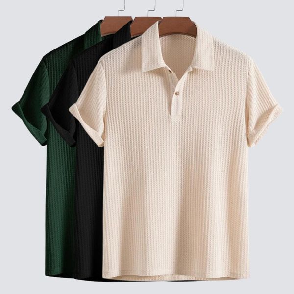 Herren Strick-Polo-Shirt