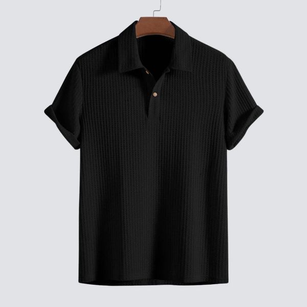Herren Strick-Polo-Shirt