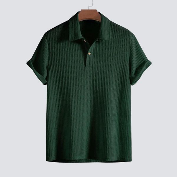 Herren Strick-Polo-Shirt