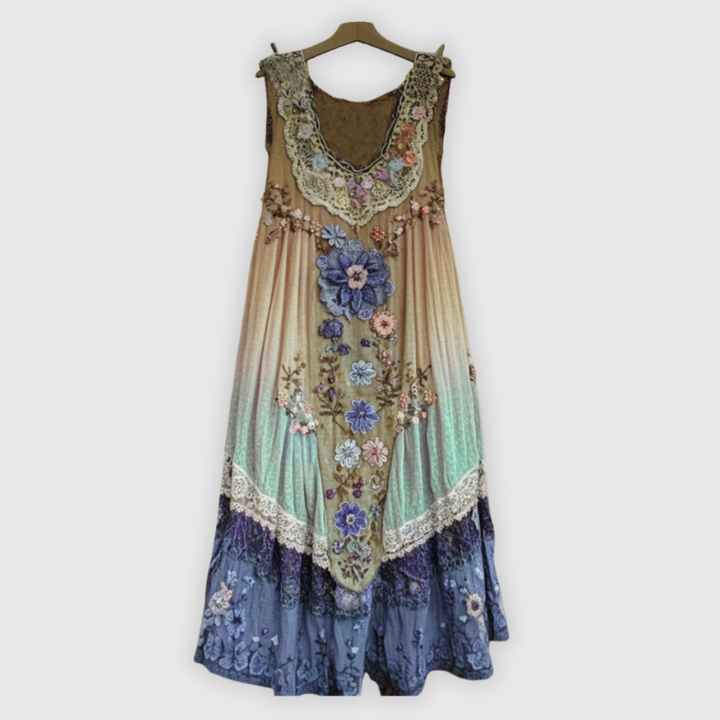 Giuditta | Ärmelloses Patchworkkleid