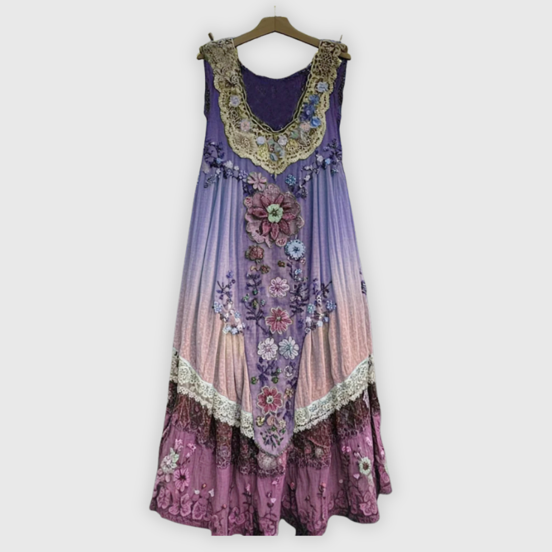 Giuditta | Ärmelloses Patchworkkleid