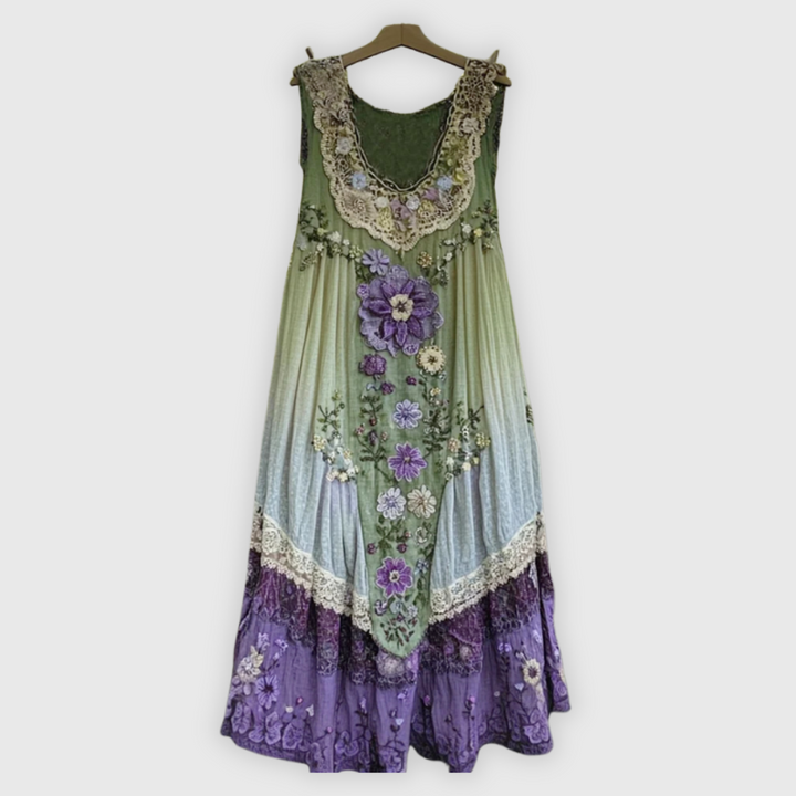 Giuditta | Ärmelloses Patchworkkleid