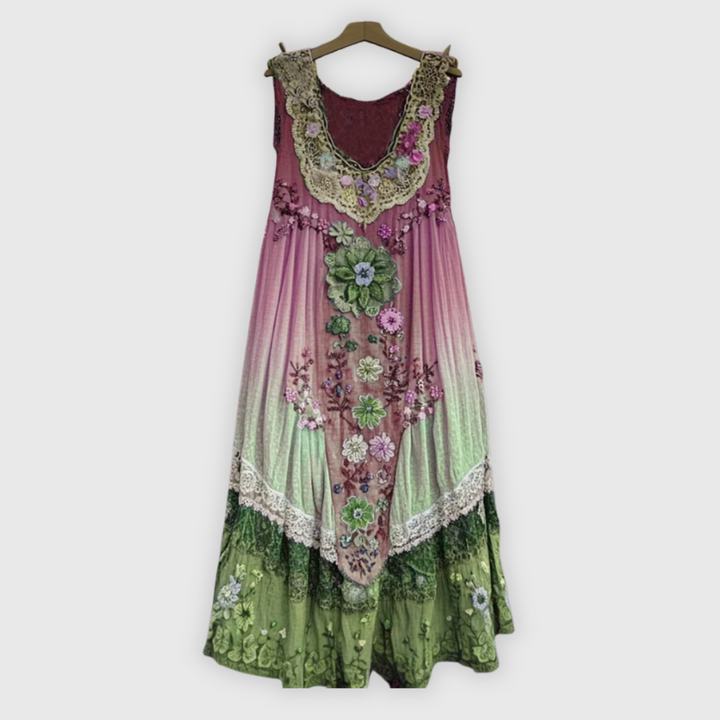 Giuditta | Ärmelloses Patchworkkleid