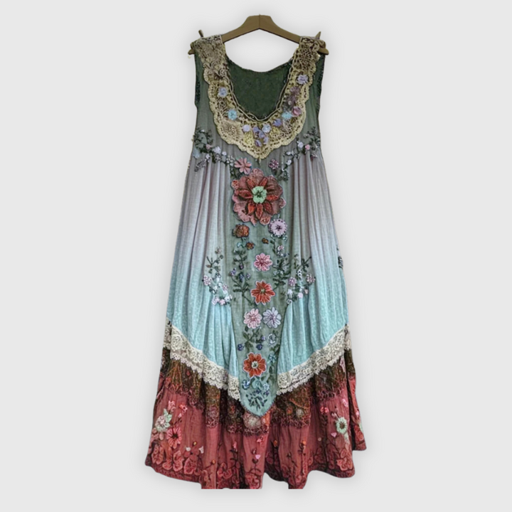 Giuditta | Ärmelloses Patchworkkleid