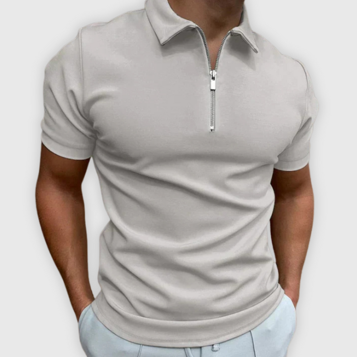 Davide | Premium Polo mit Reißverschluss