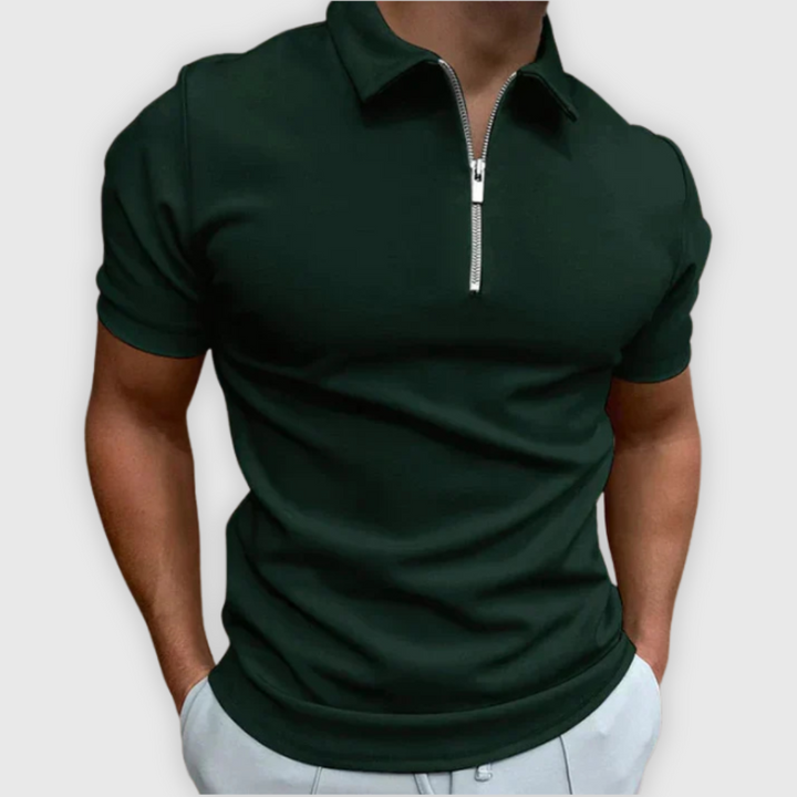 Davide | Premium Polo mit Reißverschluss
