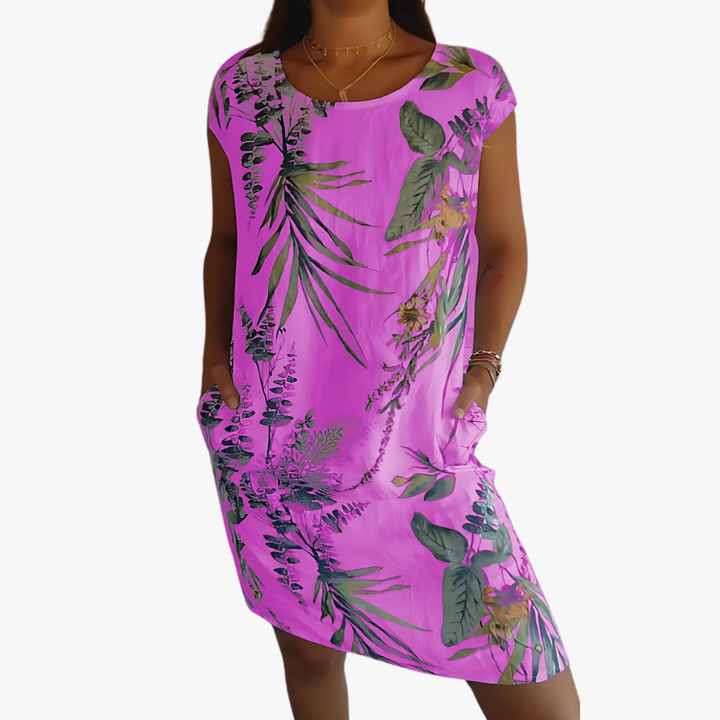 Mirella | Veganes Kleid mit organischem Baumwoll-Leinen-Mix