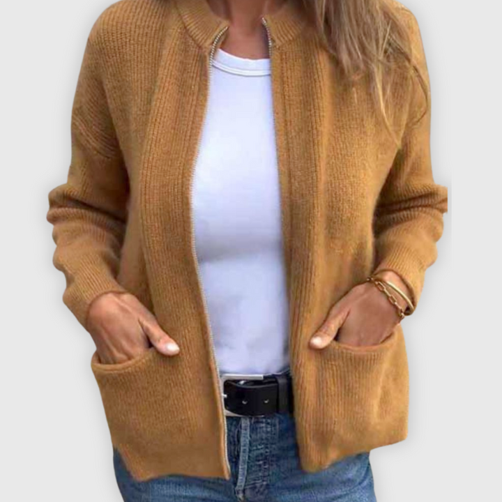Eva | Handgenähte Baumwoll-Strickjacke