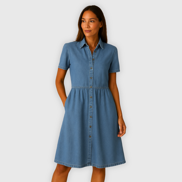 Edna | Lässiges Jeanskleid