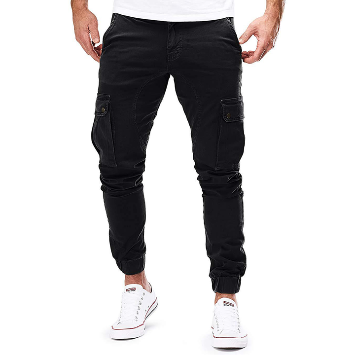 Herren Cargohose | Stylische Jogger mit Taschen & Bündchen