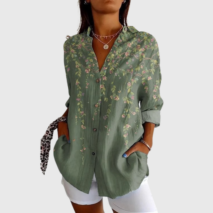 Sofia | Handgefertigte Premium-Bluse für den Sommer