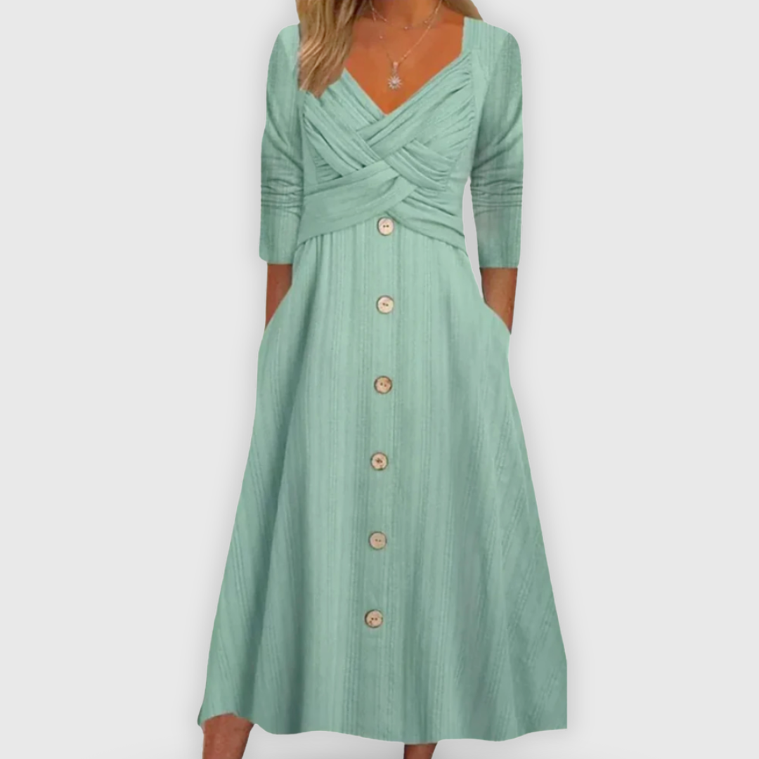 Elsa | Elegantes Kleid mit Bauchkaschierung