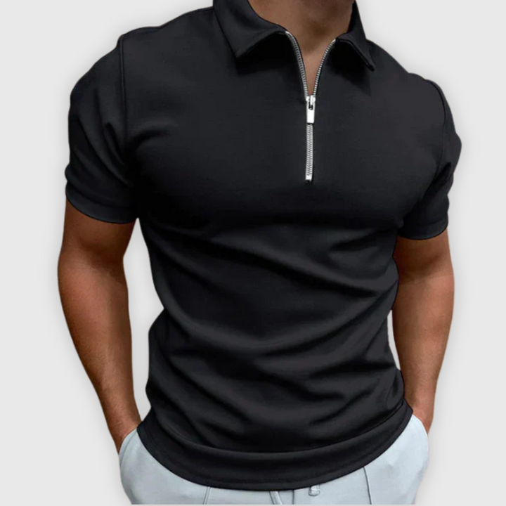 Davide | Premium Polo mit Reißverschluss