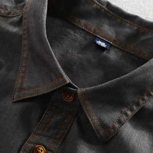 Shigoto Cotton Long Sleeve Button-Up Shirt