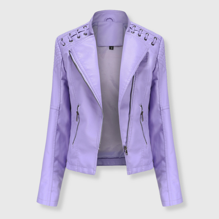Vera | Kurze Biker-Lederjacke